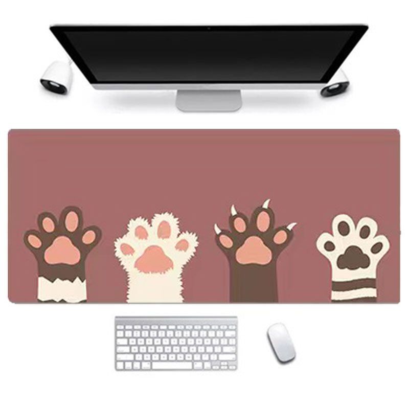 80cm*30cm Thicken Large Mouse Pad Cute Cartoon Pink Big