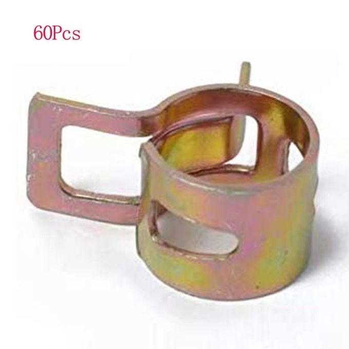 Steel Leather  Ir Lip Plate Type Hoop Hose     Lip Spring Tube   -black