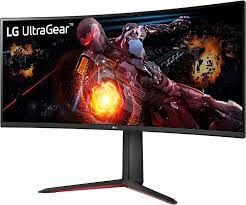34gp63a-B 34'' Curved UltraGear&trade; QHD HDR 10 160Hz Monitor With Tilt/Height Adjustable Stand