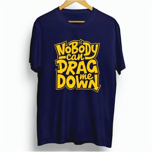 Nobody Can Drag Me Down Tees - Navy Blue