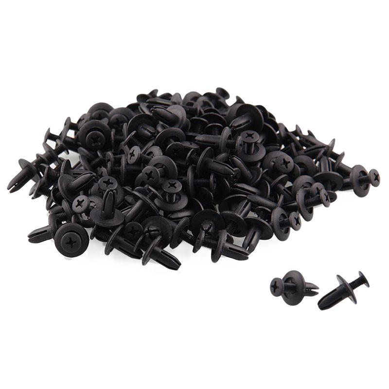 120 X 6Mm Car Plastic Rivets Hole Dia Fastener Bumper Push