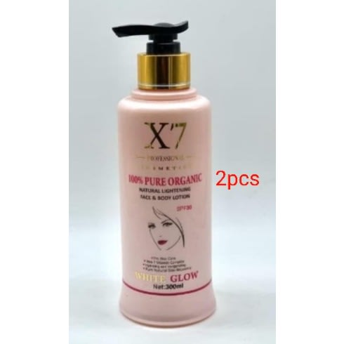 X7 Pure organics  White Glow lotion 2pcs