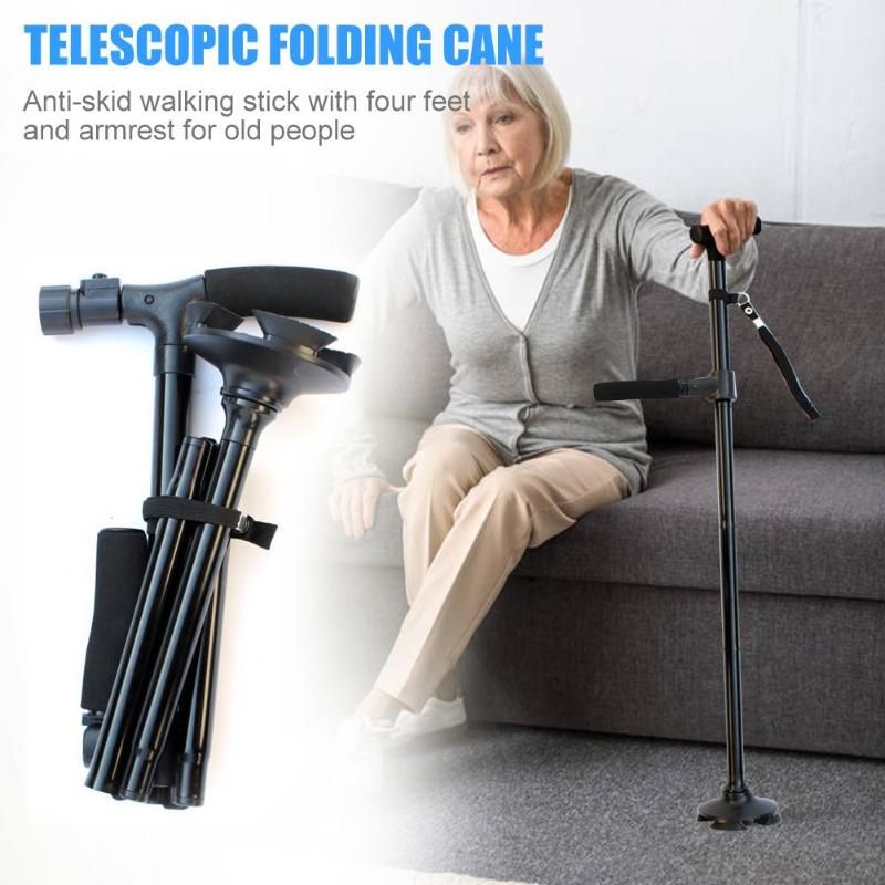 Telescopic Walking Sticks For Elderly Folding Walking Cane