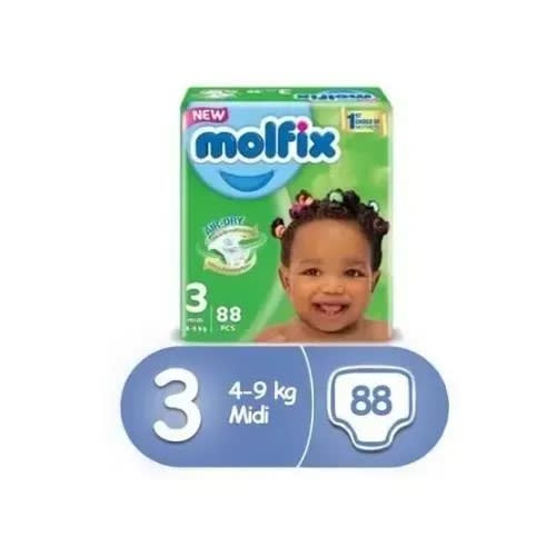 Molfix Baby Diaper Midi - Size 3 - 88counts