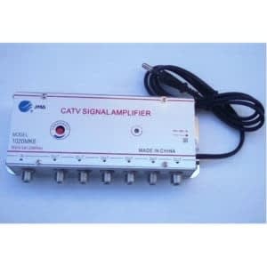 6 Way Tv Vcr Catv Cable Tv Antenna - Signal Amplifier And Booster Splitter