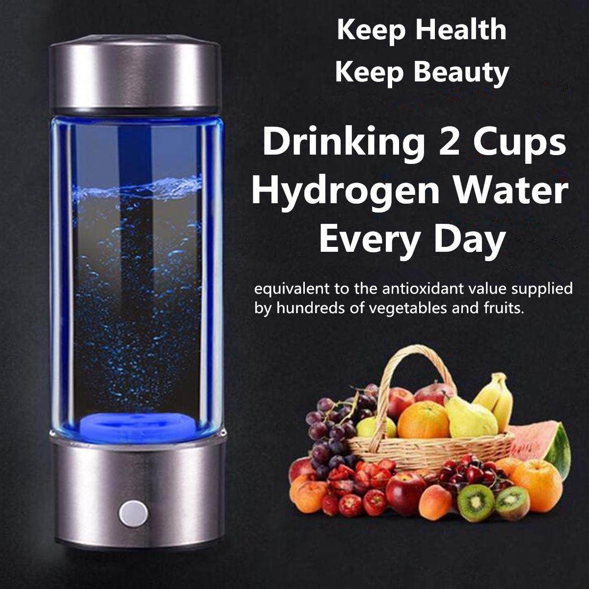 450ML Hydrogen Rich Water Bottle Cup Hydrogen Water Maker 800-1200PPB