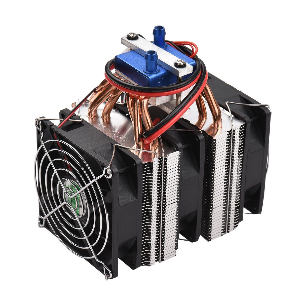 180W High Power Semiconductor Refrigeration Fish Tank Chiller 12V Refrigerator Cooling-water Machine Chiller Water Cooler Aquarium Chiller with 6pcs Heat Dissipation Copper Pipe for 40 Liters Aquarium