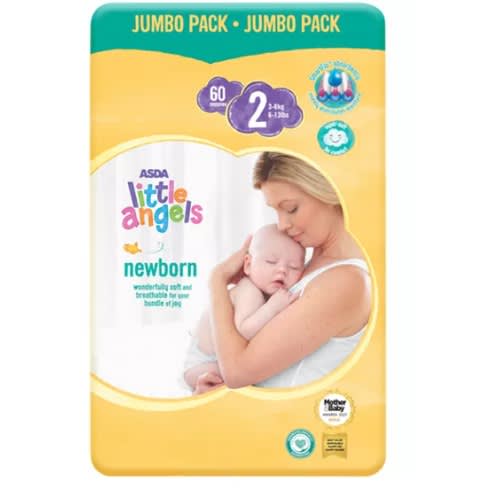 Little Angels Newborn Size 2 Nappies Jumbo Pack