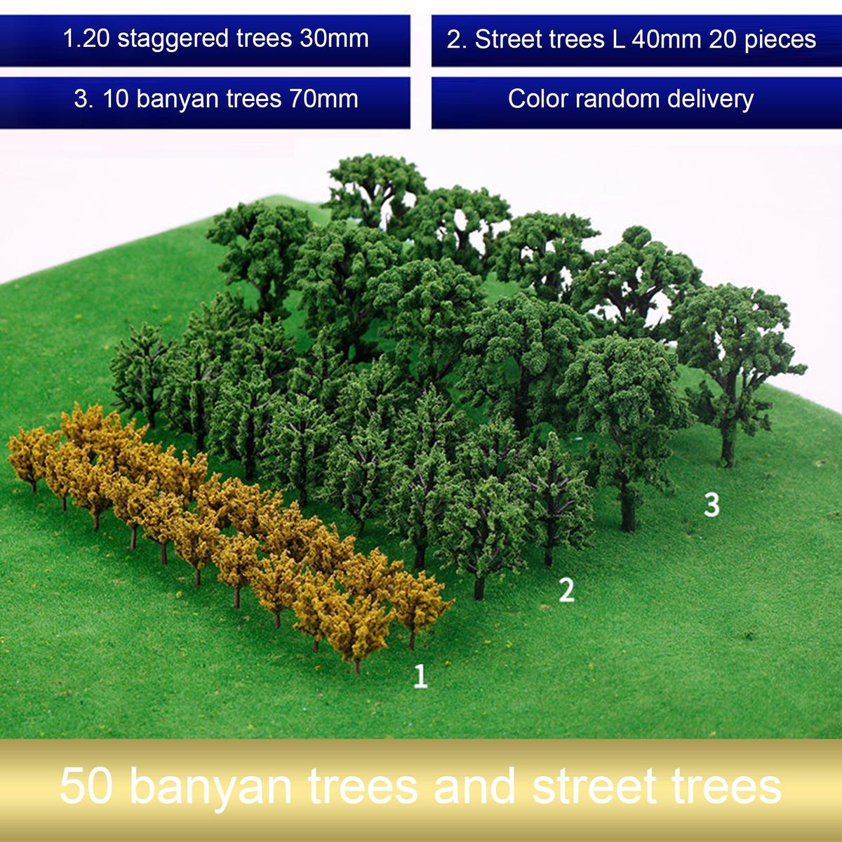 1 Bottle Miniature Leaves Resin Models Scene For Model Banyan Tree