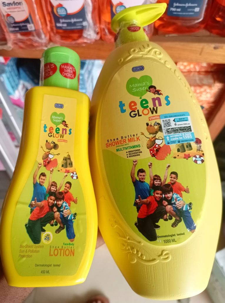 EDEN TEENS GLOW Body Wash And Lotion