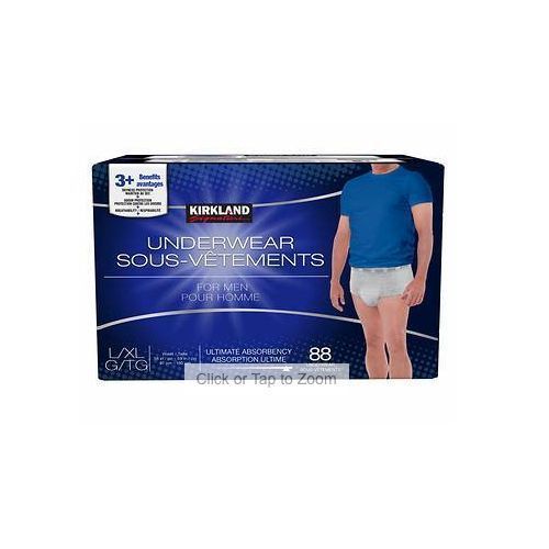 Adult Underwear/Diaper Men Protective LARGE - 88 Count