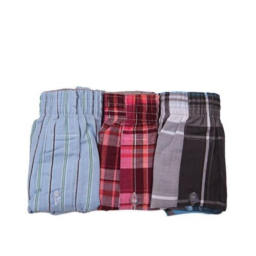 3 In 1 Mens Woven Cotton Boxer