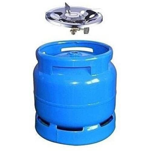 Empty 3kg Refillable Camping Gas Cylinder With Steel Burner