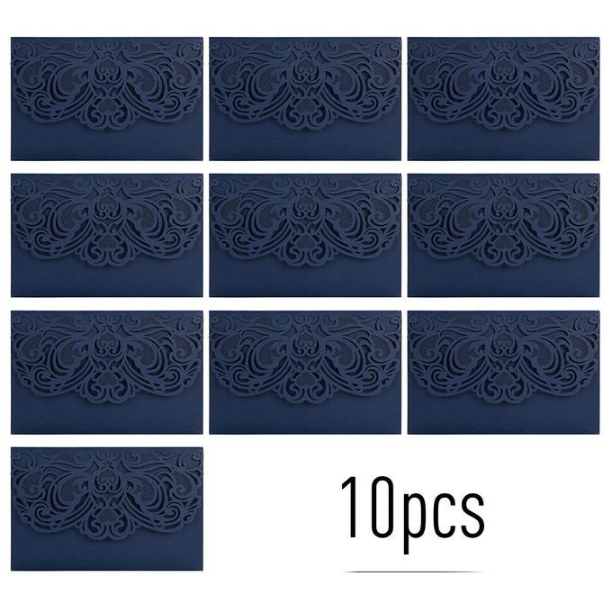 10pcs Pearl Paper Floral Invitation Cards Invitation