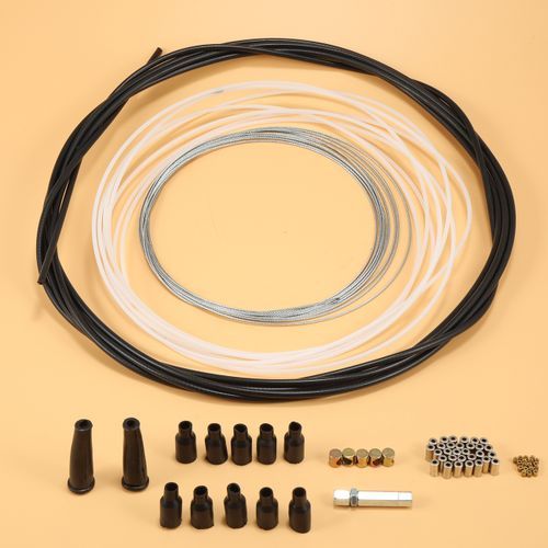 Pouvoir 5 Metres Motorcycle Diy Throttle Cable Kit Nipples