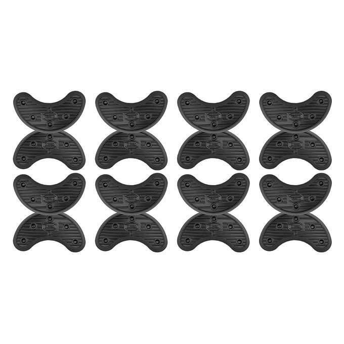 8 Pairs Black Wear-resisting  On Heel Anti Slip Rubber Shoe Repair