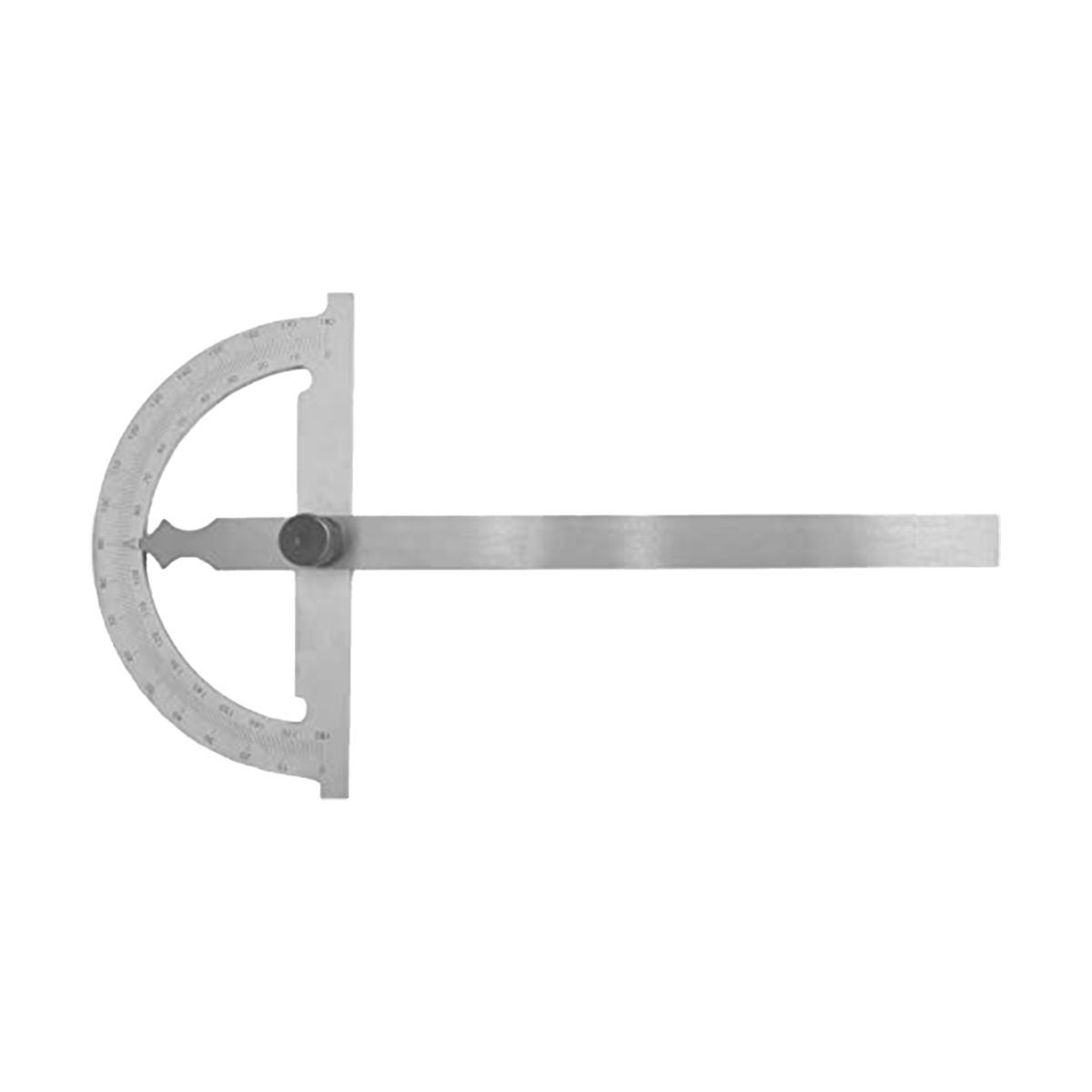 Precision Protractor Carbon Steel Chrome Plated Anti-