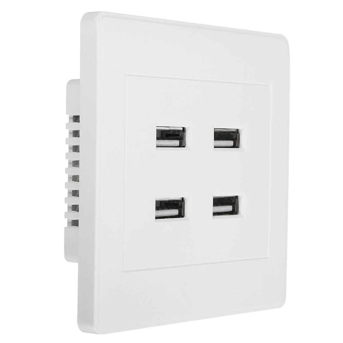 5V 3.1A 4 Ports USB Wall Charger Adapter Dock Station Socket Power Panel, 36V Input