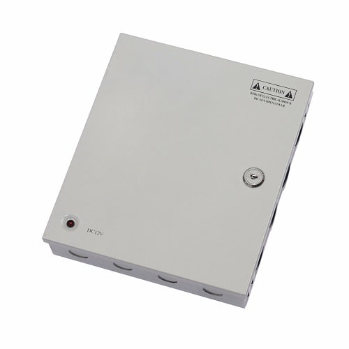 6 Channel Power Supply Camera Box - CCTV  Security Regulated 12V 5A DC