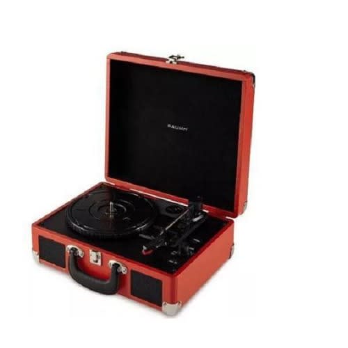 Bahun Vintage Suitcase Turntable - Red