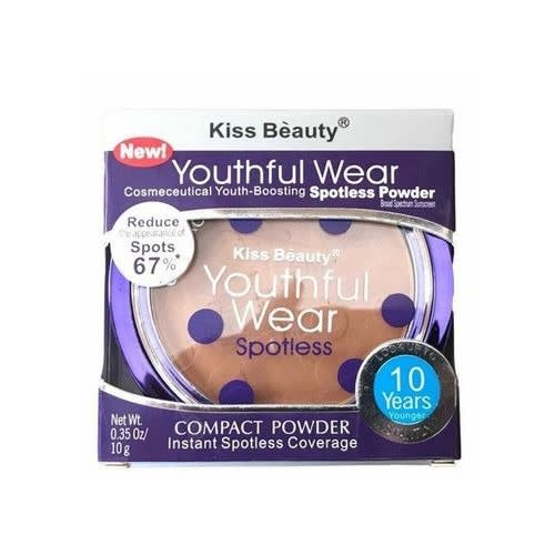 Kiss Beauty Youthful Wear Spotless Compact Powder - 3 Colors - 10g