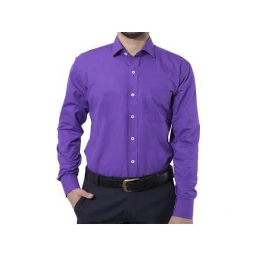 Men's Formal Dress Shirt  - Purple