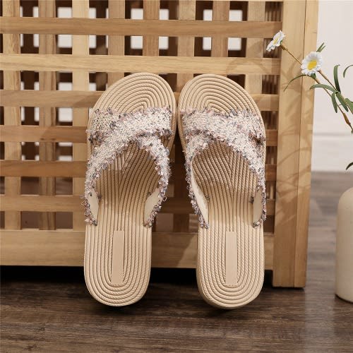 Ladies Casual Wedge Slippers Flip Flop