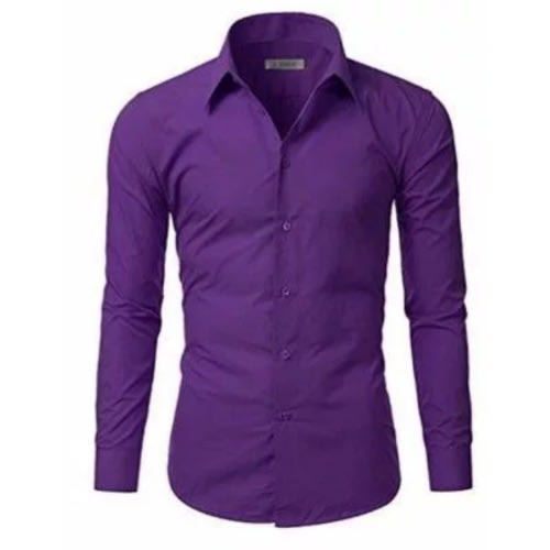 Men's Formal Shirt - Purple