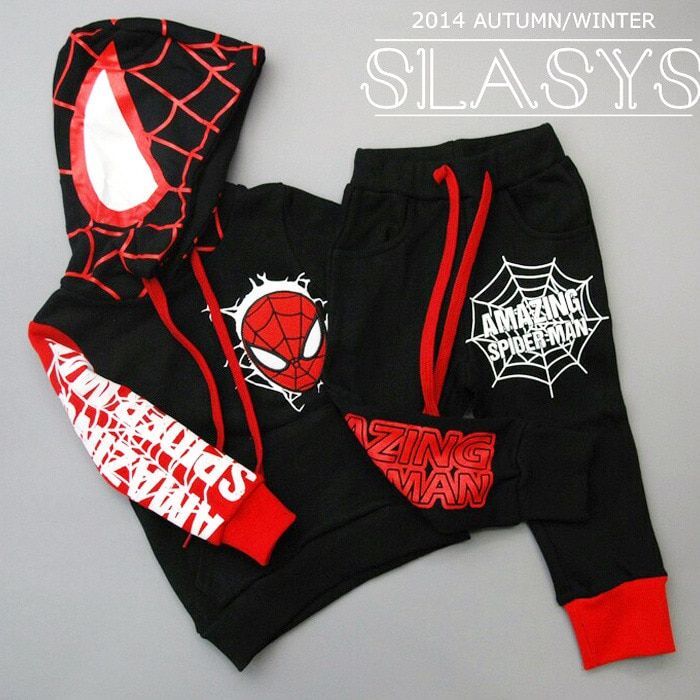 Spiderman Children Boys Sport Suit 2-6 Years Kids Clothing Set Spider Man Baby Boys Clothes Set Spring Summer Tracksuits For Boy WT