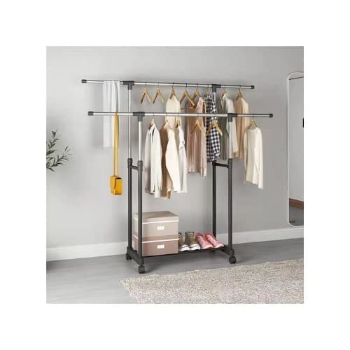Expandable Double Pole Cloth Hanger