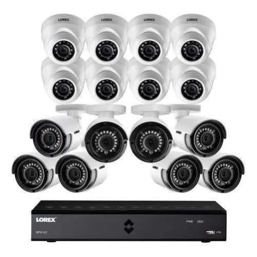 16 Channel Dvr With Super 8 Indoors & 8 Outdoors