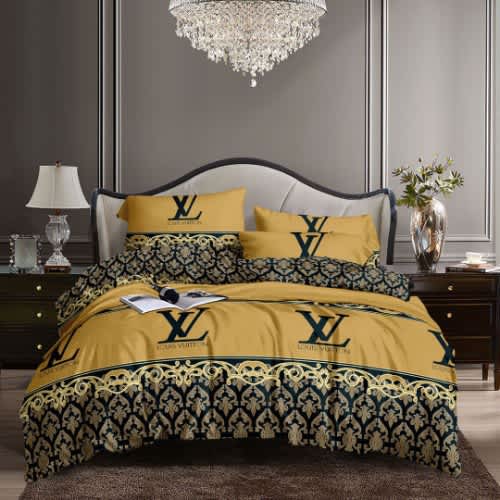 Bedsheet Duvet And Four Pillowcases - LV Inspired