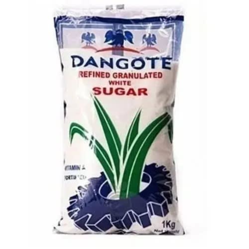 Dangote Refined Granulated White Sugar - 1kg X 3 Pcs