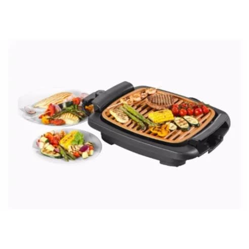 Salter Non-stick Smokeless Electric Grill With Removable Drip Tray - 1200w