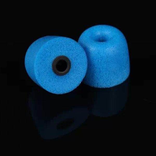 1 Piece M L Size Memory Foam Tips Cover Earmuff For Earphone Apricot