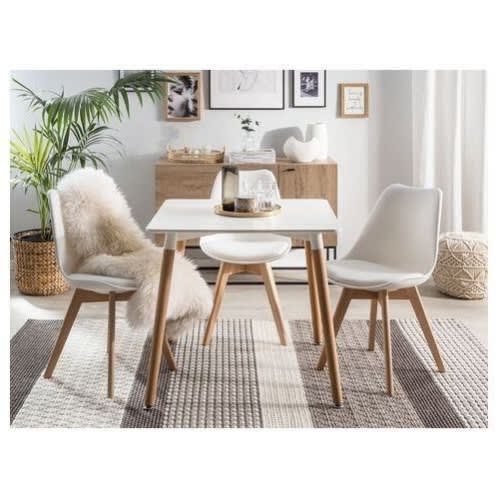 Modern Styled Dining Table With 3 Beechwood Chairs