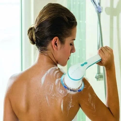 Spin Spa Multifunction Body Bath Spinning Brush - Shower Like Spa!