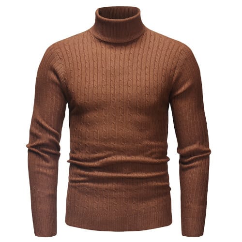 Men s Turtle Neck - Brown