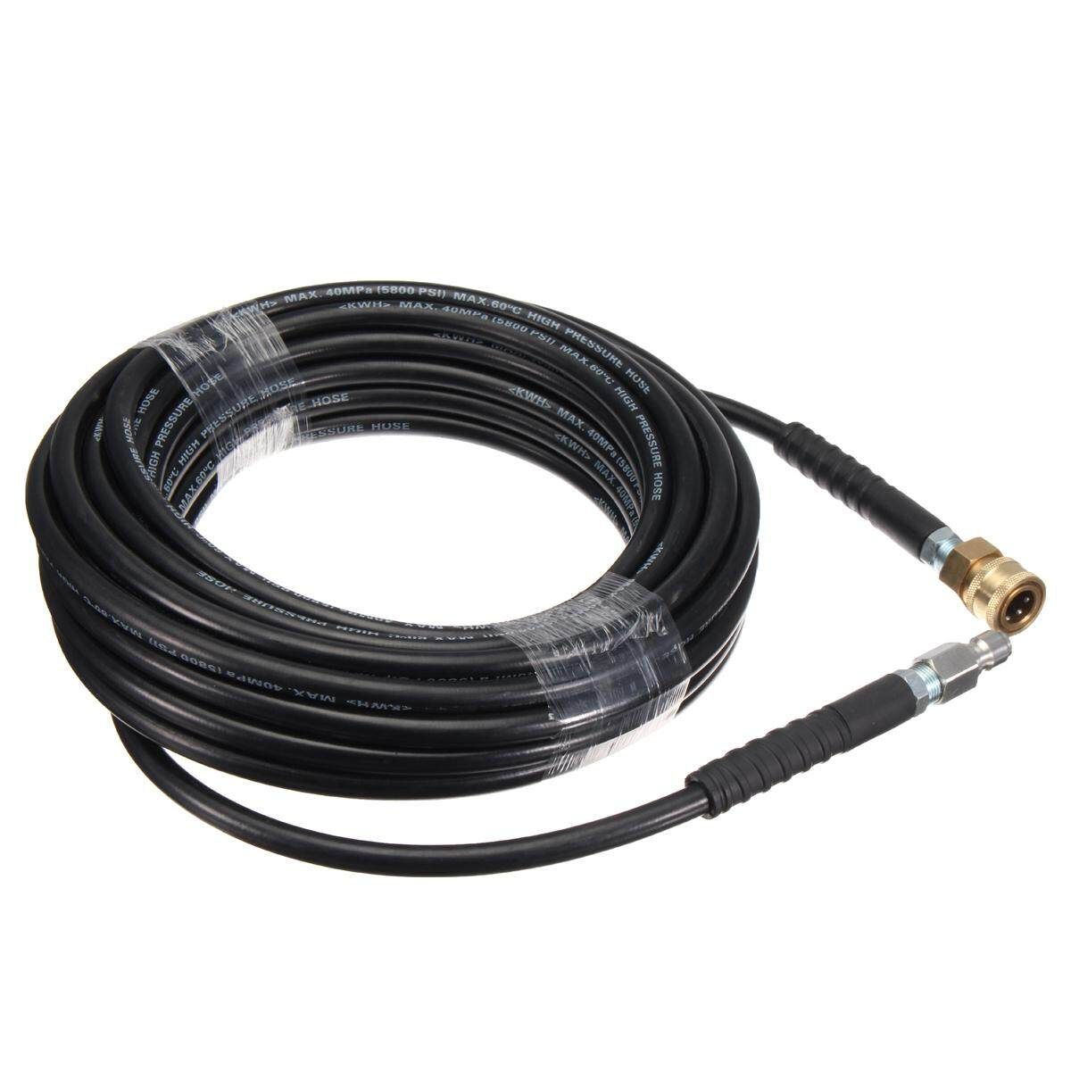 5800PSI 15M 50ft High Washer Hose 3/8" Quick Connect Universal Fitting