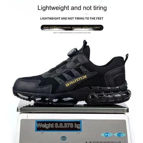 Unisex Steel Toe Work Boots Safety Shoes -  Lightweight Sneakers