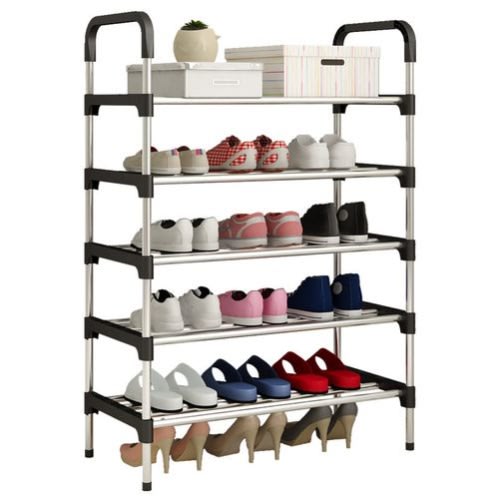 Shoe Rack + Steel Pipes Shoe Organizer Rack -5-layer Rack