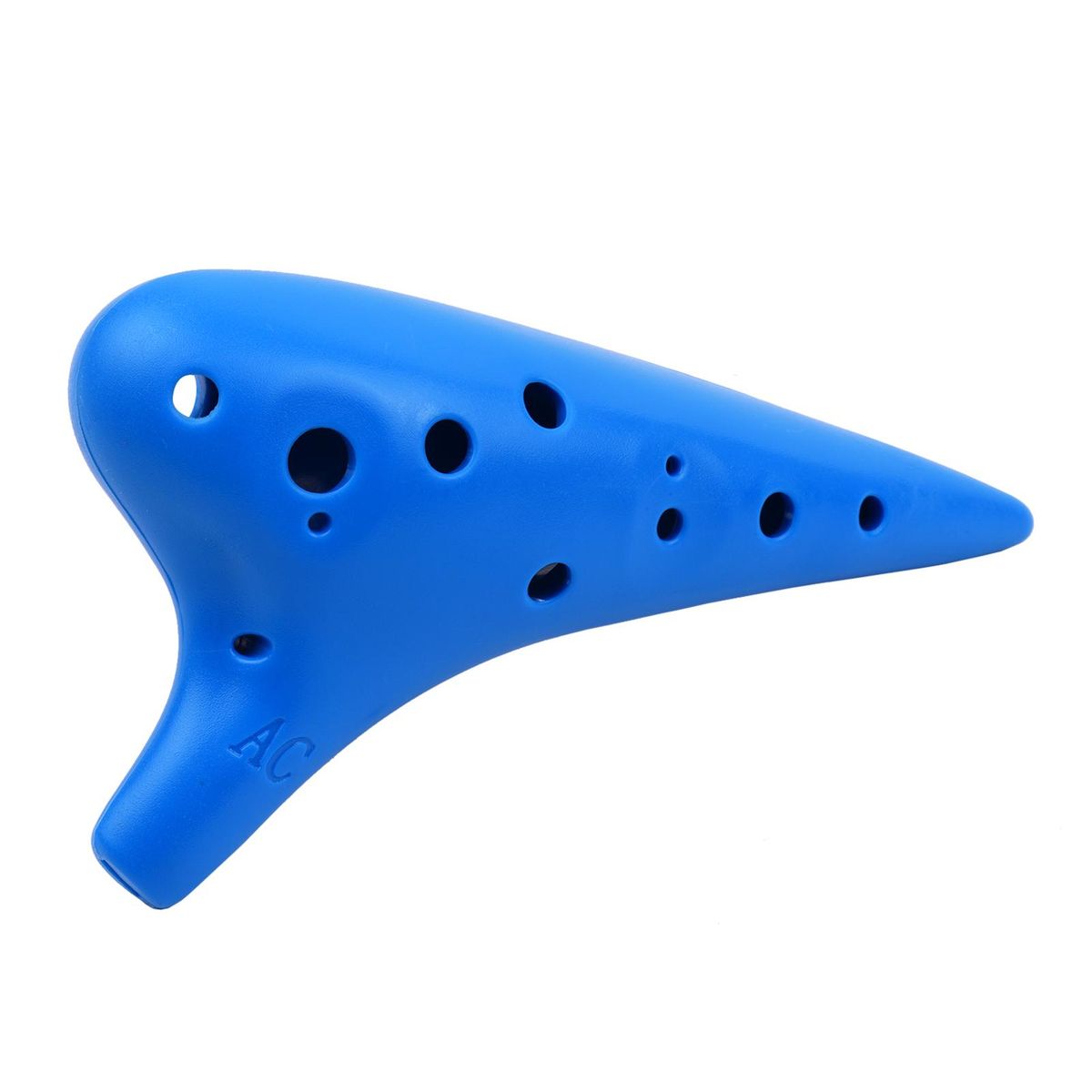 12 Holes Plastic Ocarina Flute Alto C Musical Instrument with Music Score for Music Lover and Beginner