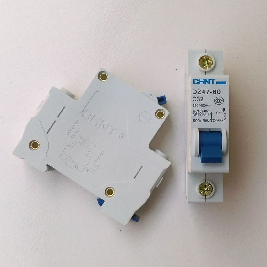 CHINT DZ47-60 C32 AC230 400V 1P 32A Rated Current 1 Pole