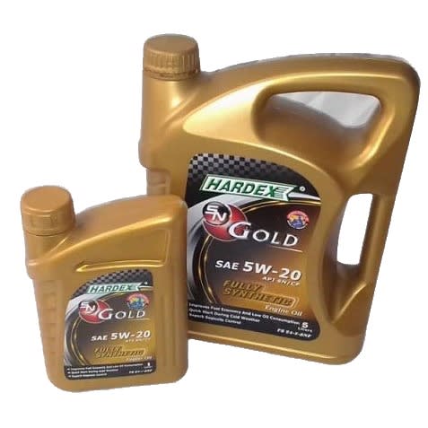 Hardex Gold Fully Synthetic Engine Oil SAE 0W-20 - 6Litres - Platinum Package
