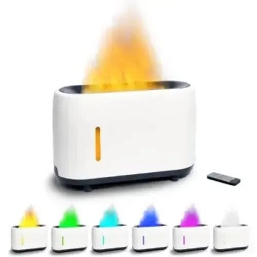 Flame Aroma Diffuser Humidifier With 7 Colours