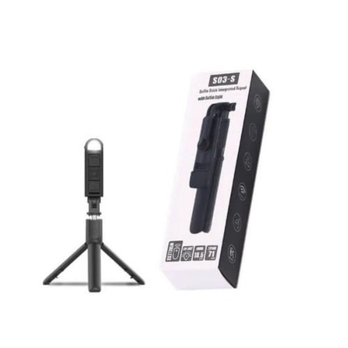 S03-s Selfie Stick Integrated Tripod With Selfie Light