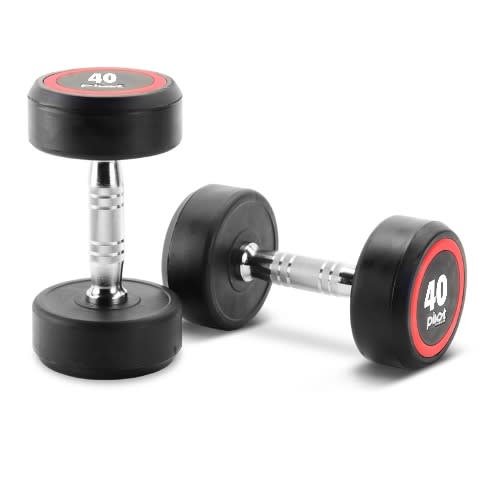 D2250.40 Pro Round Head Rubber Dumbbell 40kg