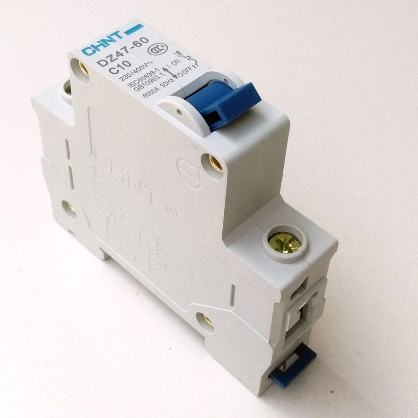 CHINT DZ47-60 C10 AC230 400V 1P 10A Rated Current 1 Pole