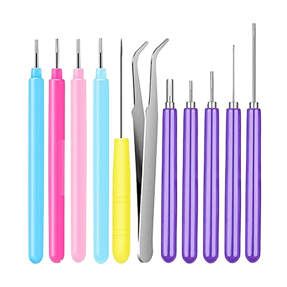 Paper Quilling Tools Slotted  Rolling 11Pieces Tweezer