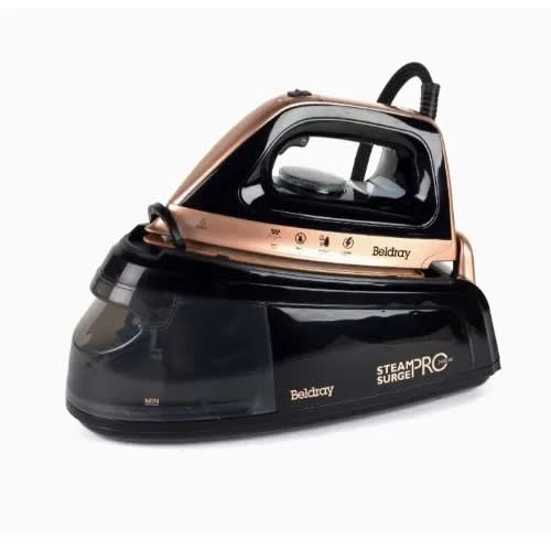 Beldray Steam Surge Pro Steam Generator Iron - 2400W - Black/Rose Gold Edition